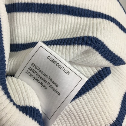 P style Letter Stripe Slim Fit Knitted Tank Top-Luxeon