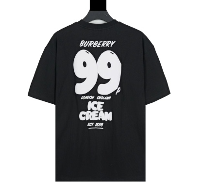 Burberry Ice Cream Round Neck Short Sleeve T-shirt-Luxeon