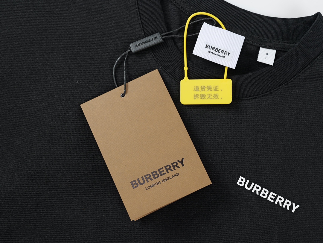 Burberry Ice Cream Round Neck Short Sleeve T-shirt-Luxeon