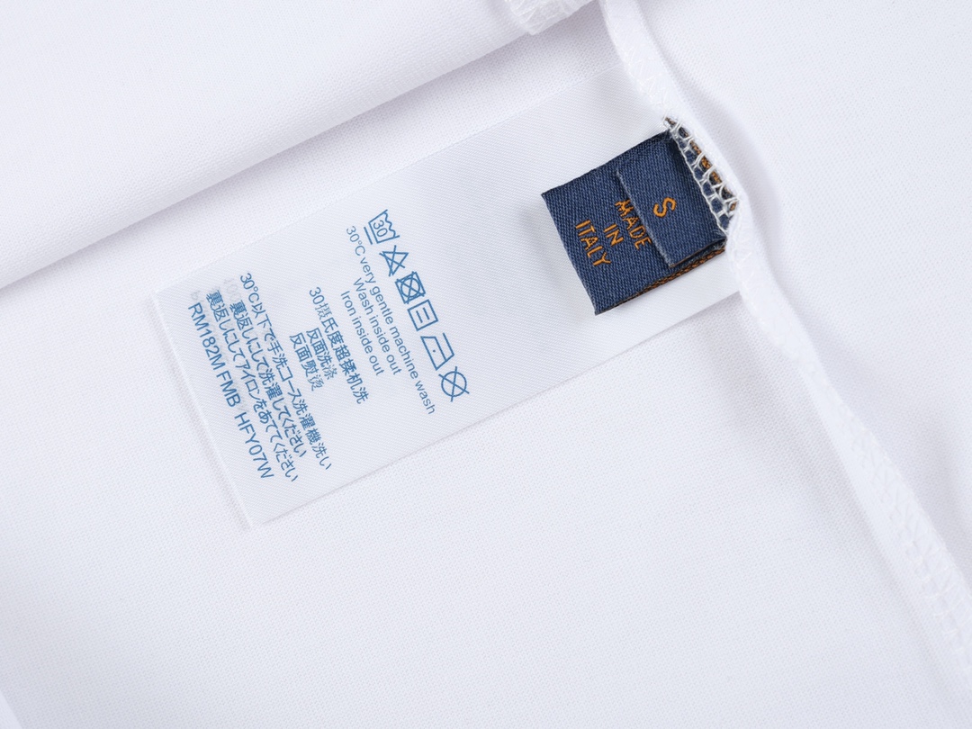 . Spring/Summer Monogram Flower Short Sleeve T-shirt-Luxeon