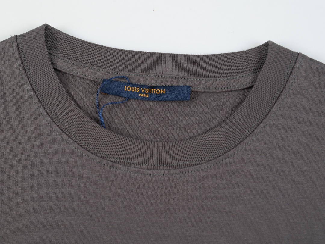 . Large Letter Logo Couple Short Sleeve T-shirt-Luxeon