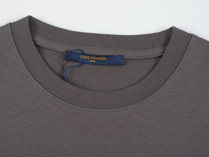 . Large Letter Logo Couple Short Sleeve T-shirt-Luxeon