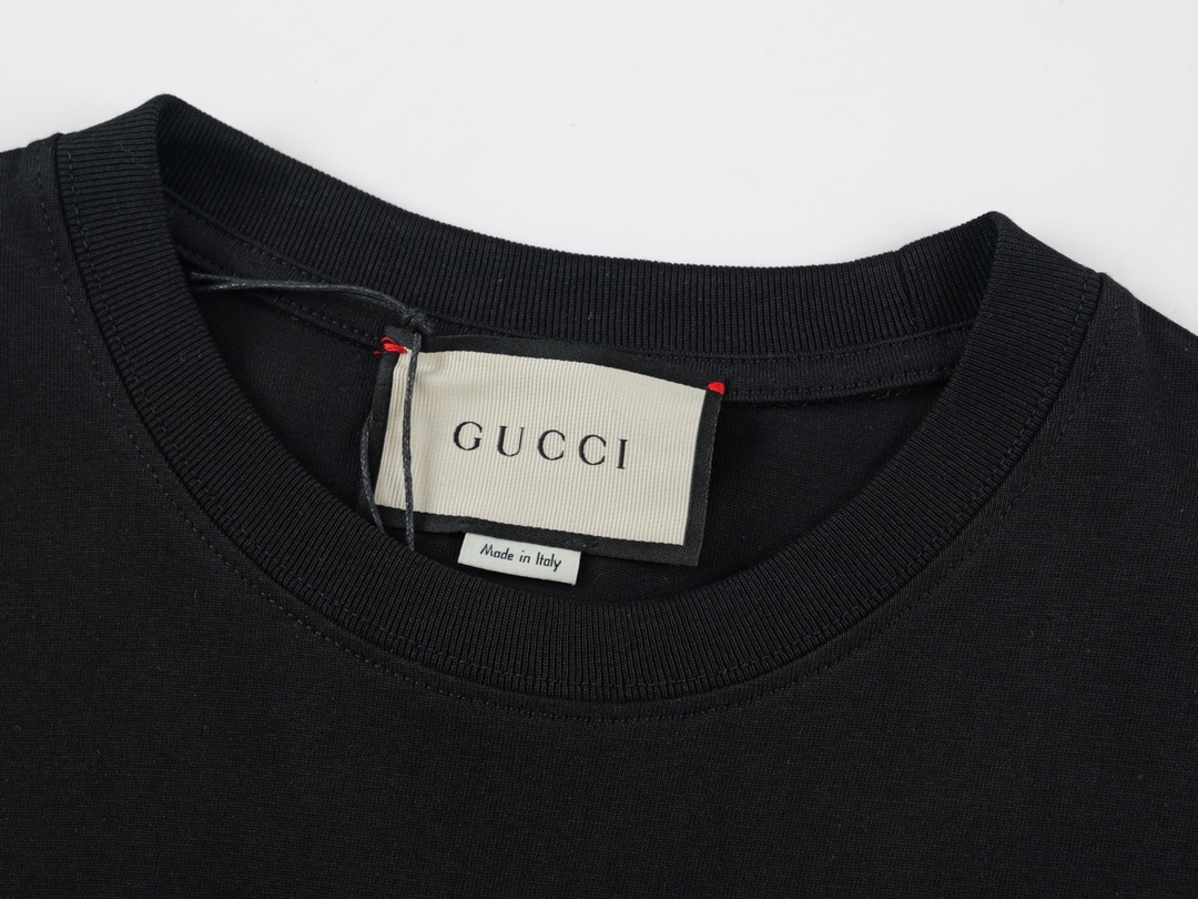 G style Blue Double G Embroidered Unisex Short Sleeve T-shirt-Luxeon