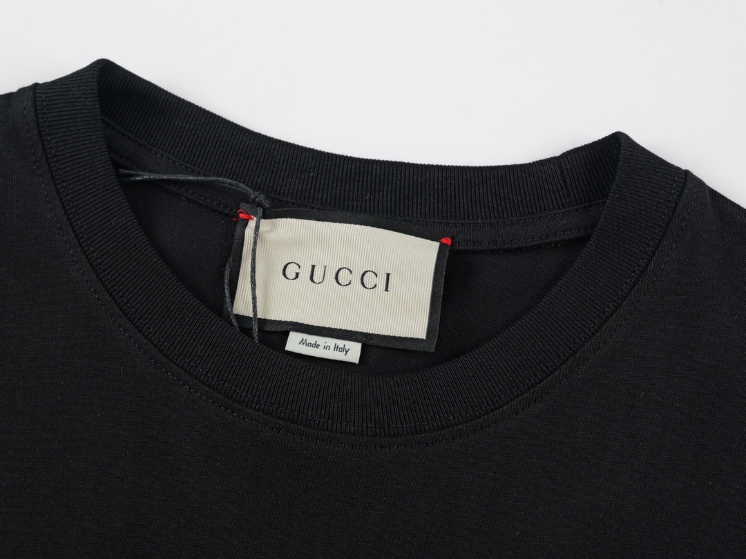 G style Blue Double G Embroidered Unisex Short Sleeve T-shirt-Luxeon