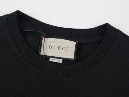 G style Blue Double G Embroidered Unisex Short Sleeve T-shirt-Luxeon