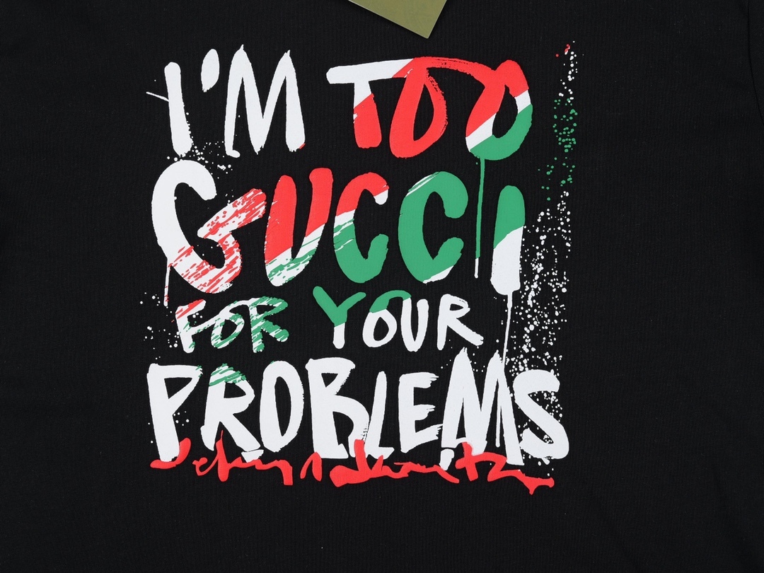 G style Red Green Letter Unisex Short Sleeve T-shirt-Luxeon