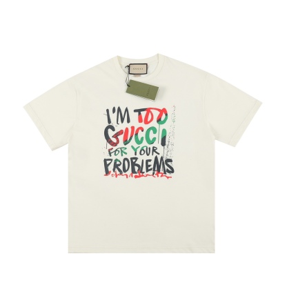 G style Red Green Letter Unisex Short Sleeve T-shirt-Luxeon