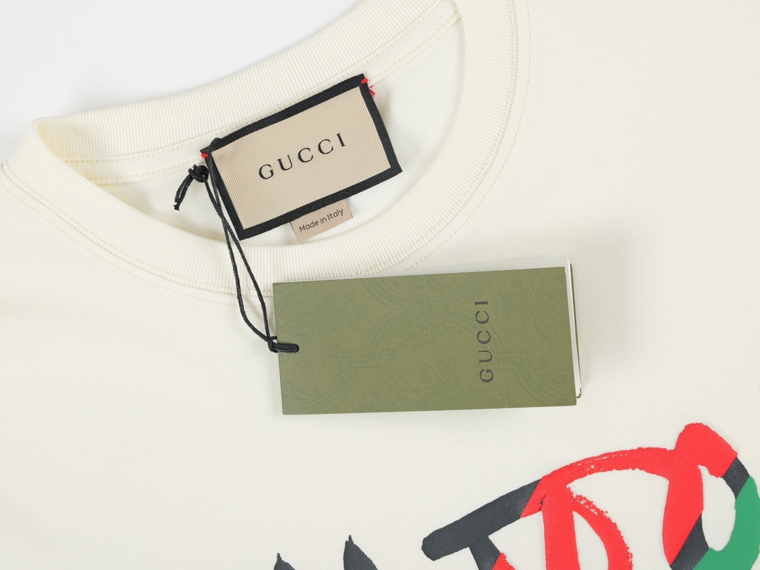 G style Red Green Letter Unisex Short Sleeve T-shirt-Luxeon