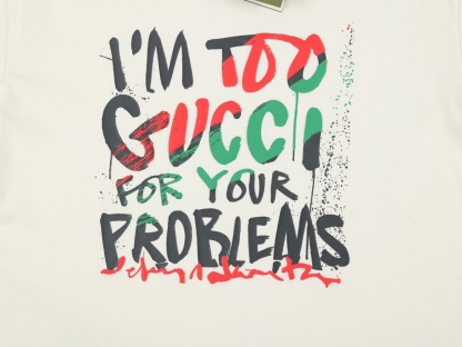 G style Red Green Letter Unisex Short Sleeve T-shirt-Luxeon