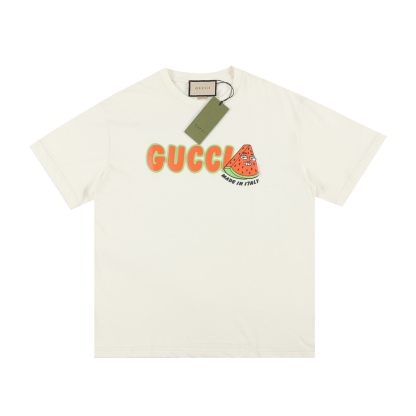 G style Letter Unisex Short Sleeve T-shirt-Luxeon