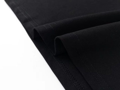 D style Gradient Letter Flower Embroidery Short Sleeve T-shirt-Luxeon