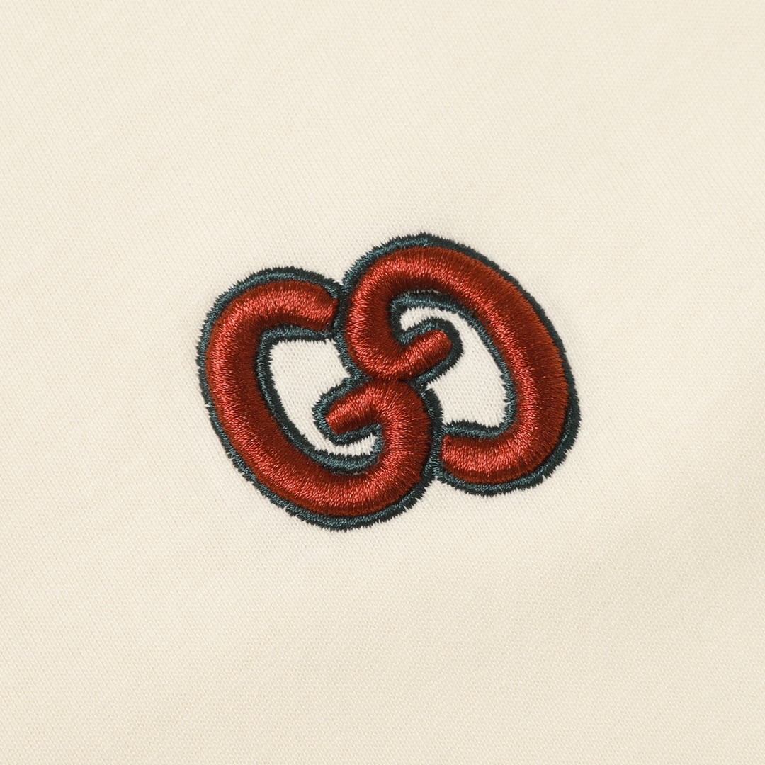 G style Double G Embroidery Logo Short Sleeve T-shirt-Luxeon