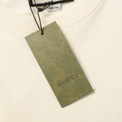 G style Double G Embroidery Logo Short Sleeve T-shirt-Luxeon