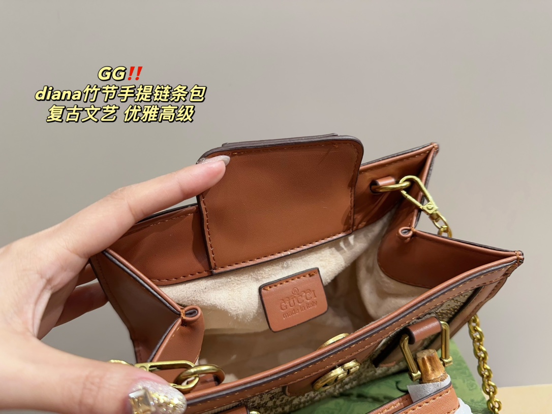 G style diana bamboo hand chain bag