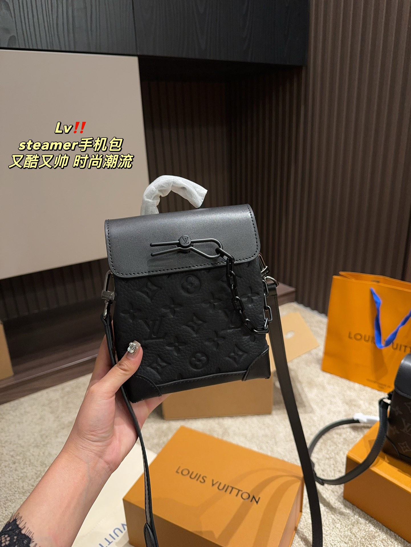 L style Steamer belt bag