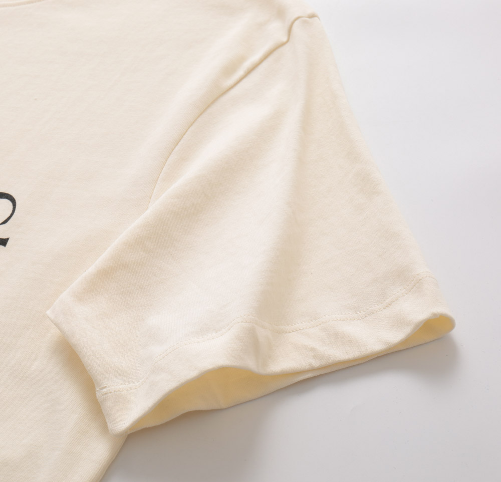 G Style circle logo print round neck short sleeve T-shirt