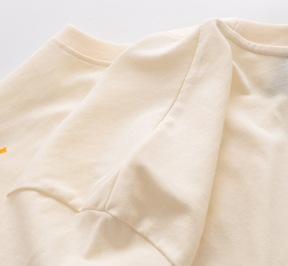 G Style circle logo print round neck short sleeve T-shirt