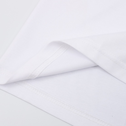 B Style embroidered t-shirt loose fit t-shirt