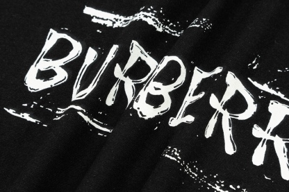 B Style chest letter short sleeve T-shirt