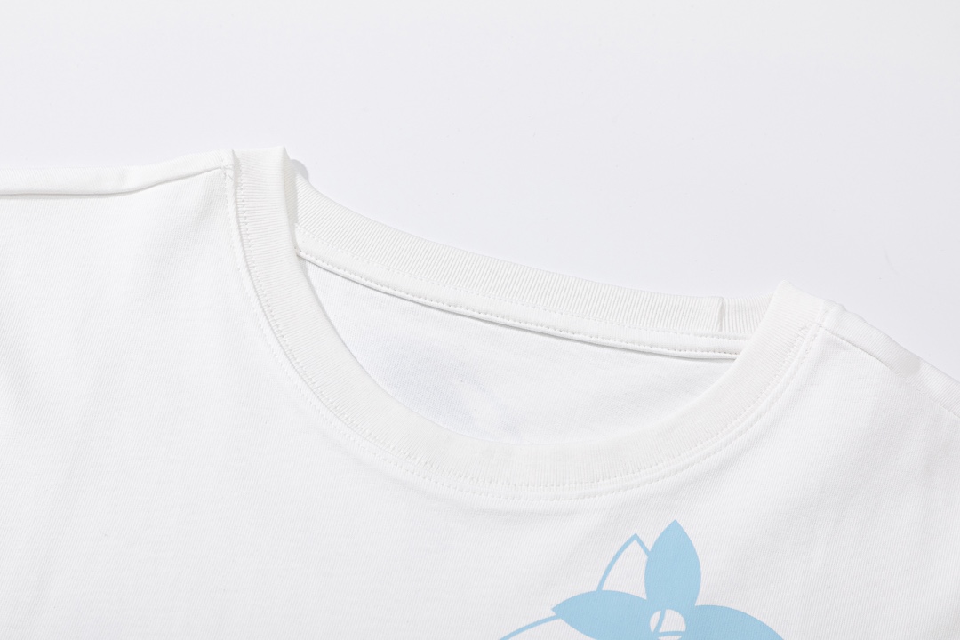 L Style: front and back shoulder monogram printing process