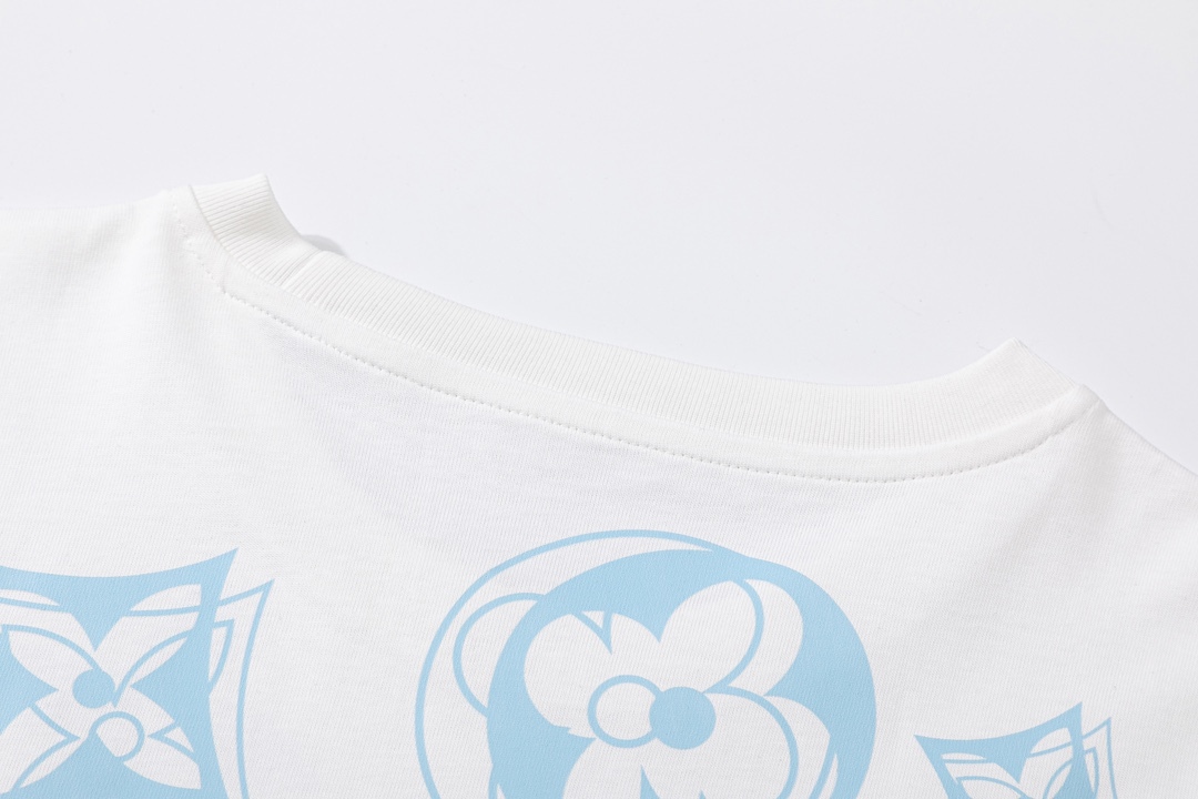 L Style: front and back shoulder monogram printing process