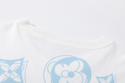 L Style: front and back shoulder monogram printing process