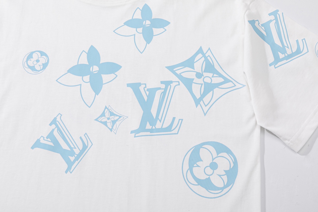 L Style: front and back shoulder monogram printing process