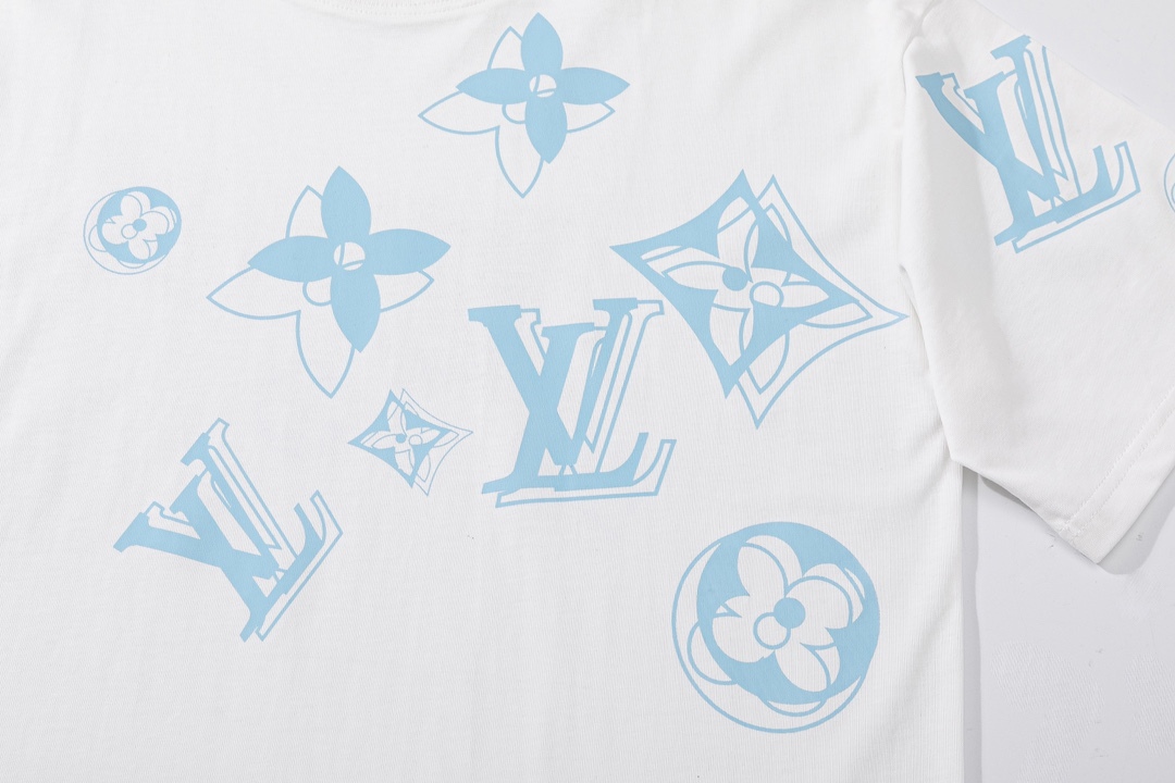 L Style: front and back shoulder monogram printing process