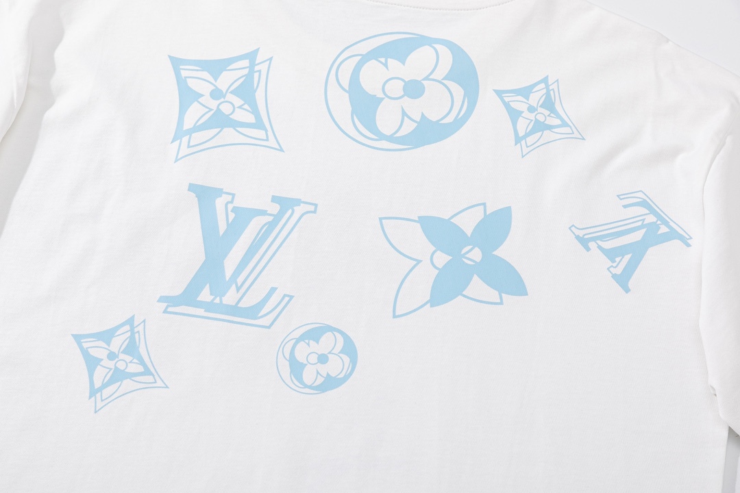L Style: front and back shoulder monogram printing process