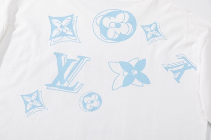 L Style: front and back shoulder monogram printing process