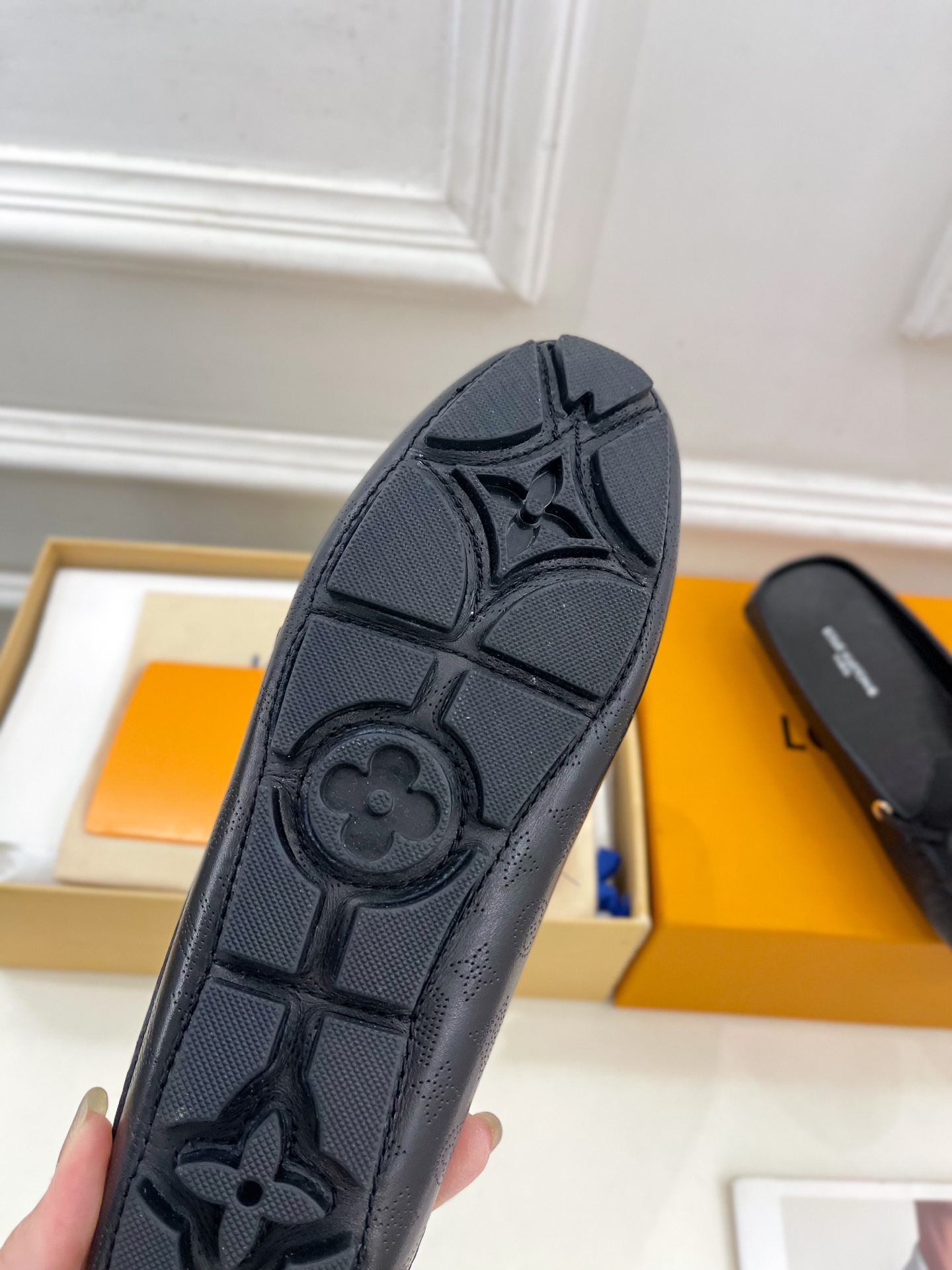 L Style Classic versatile bowknot loafers, half slippers