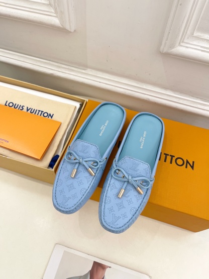 L Style Classic versatile bowknot loafers, half slippers