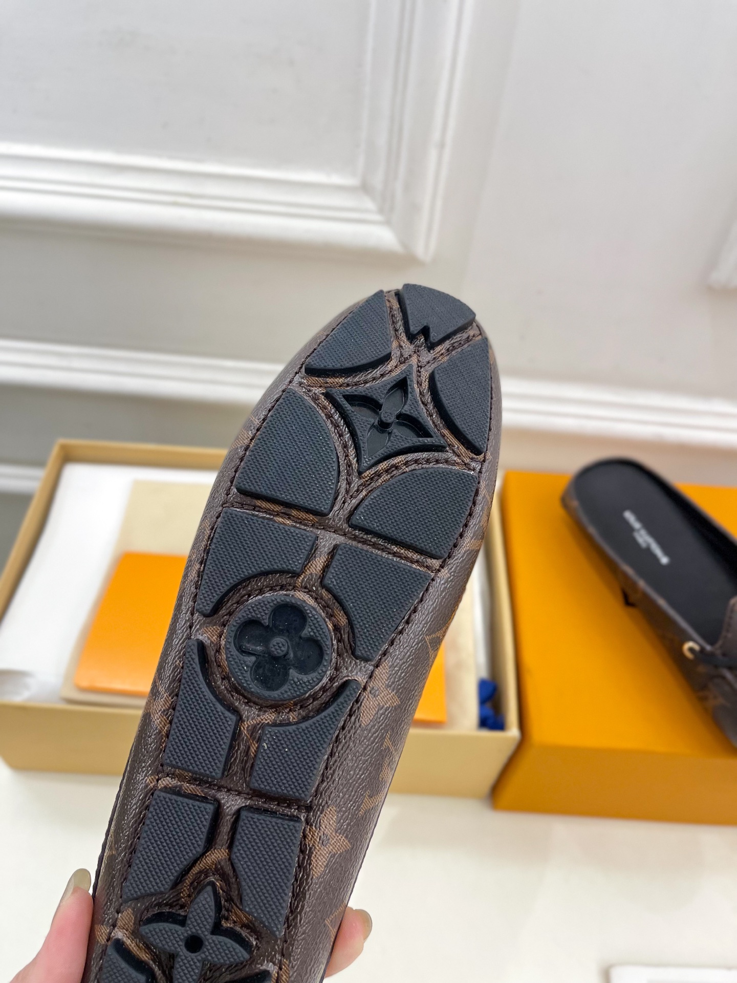 L Style Classic versatile bowknot loafers, half slippers