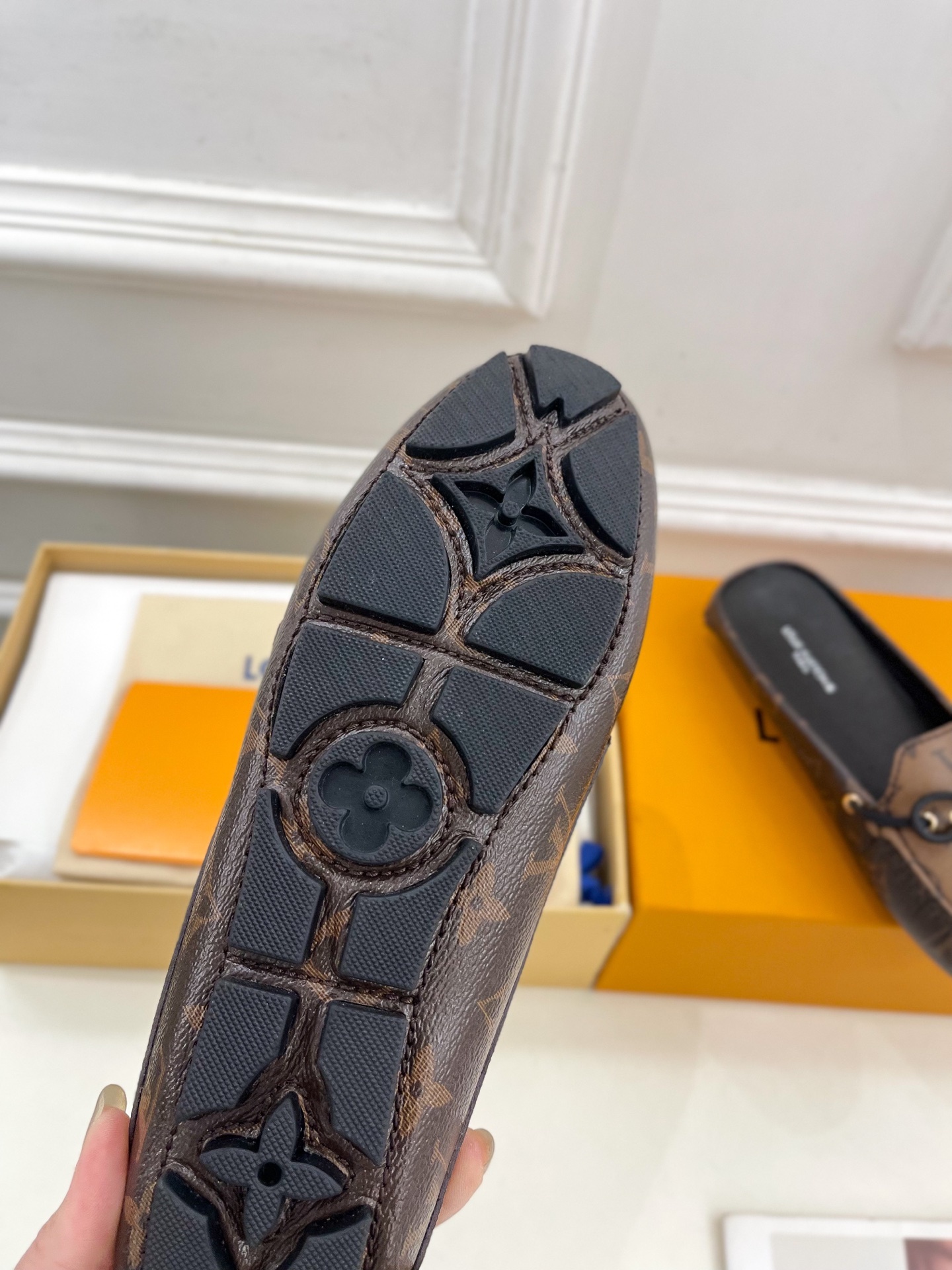 L Style Classic versatile bowknot loafers, half slippers