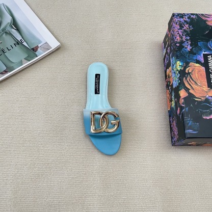 D Style gradient flat slippers