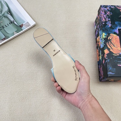 D Style gradient flat slippers