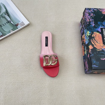 D Style gradient flat slippers