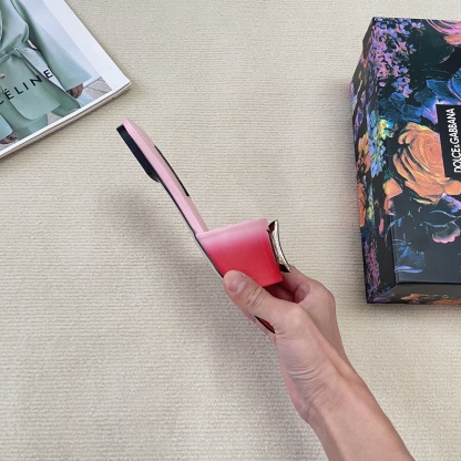 D Style gradient flat slippers