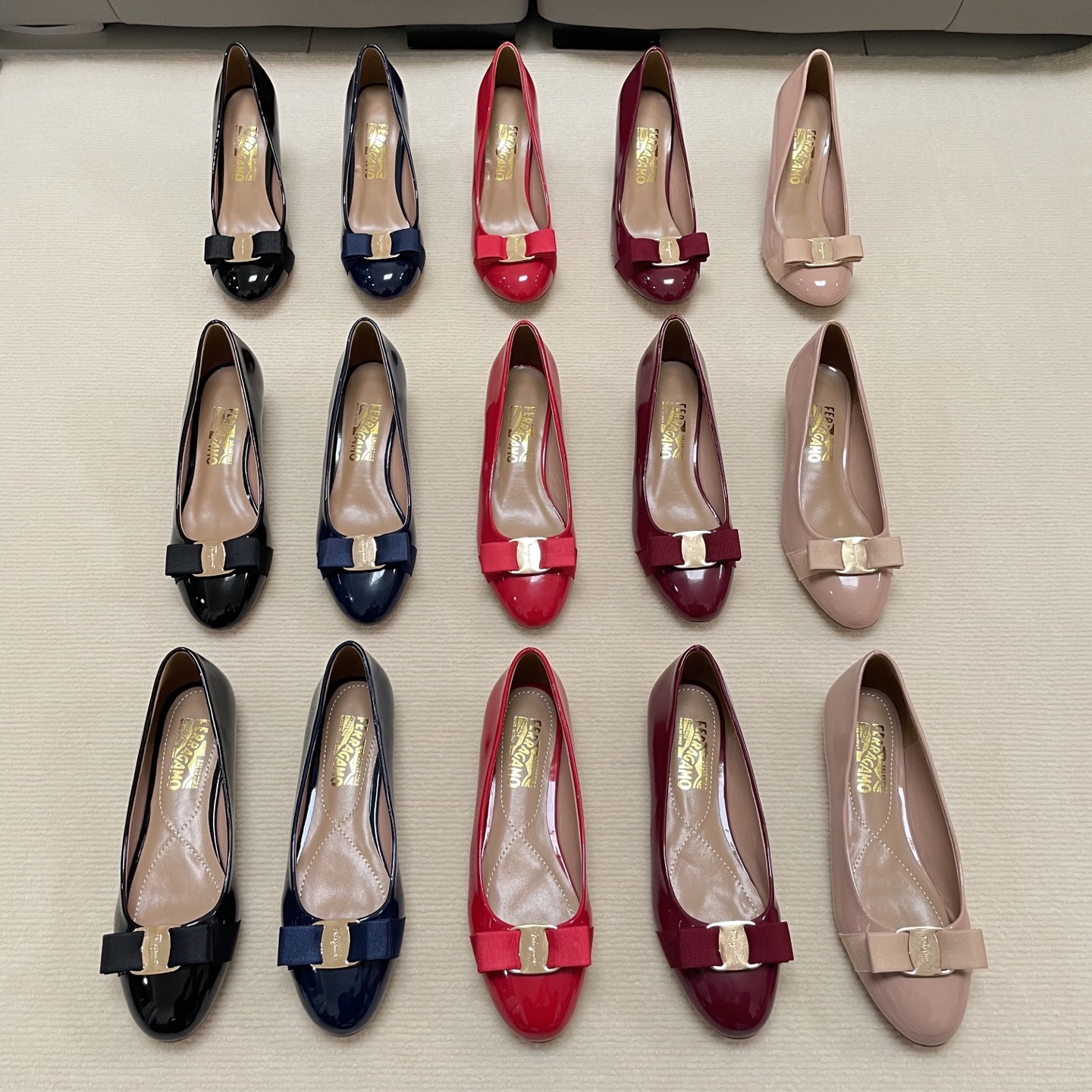 F Style Classic Bow Round Toe Mary Janes 1cm/4cm/7cm