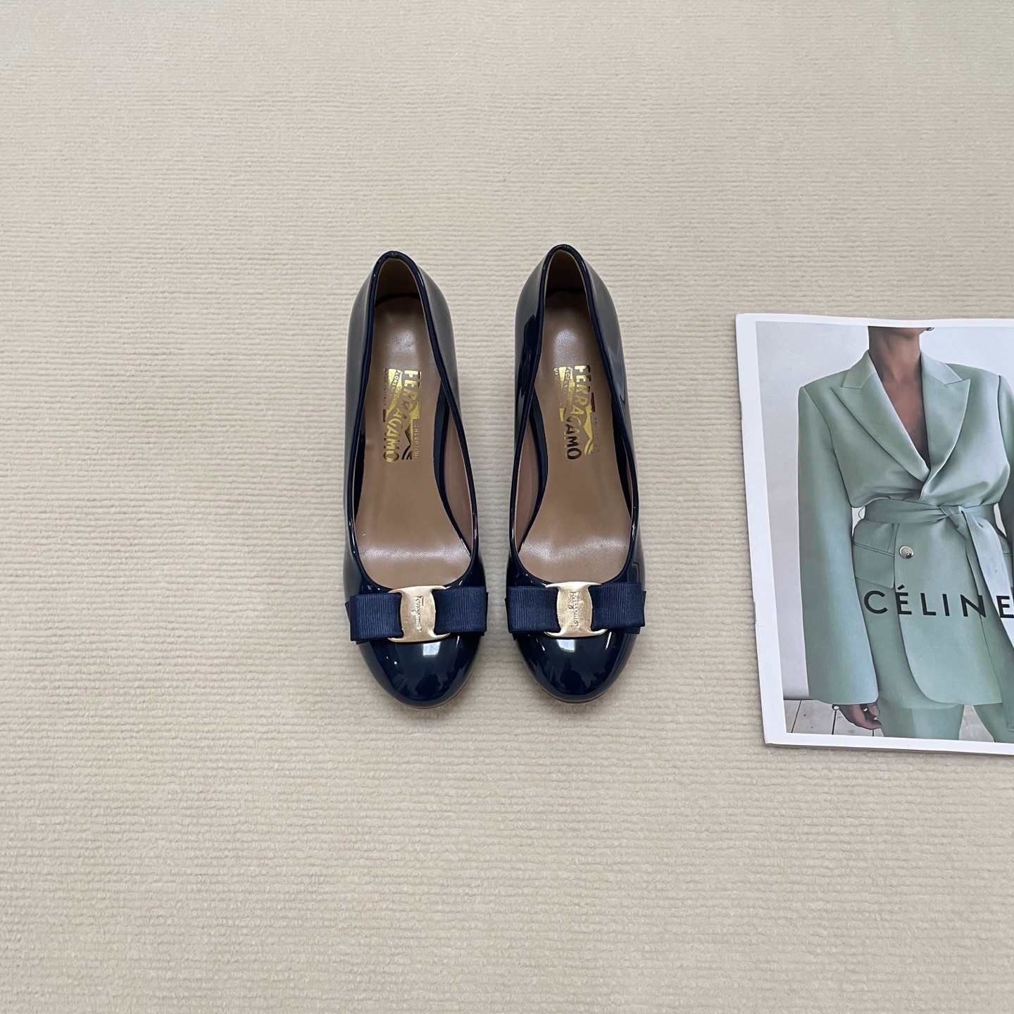 F Style Classic Bow Round Toe Mary Janes 1cm/4cm/7cm