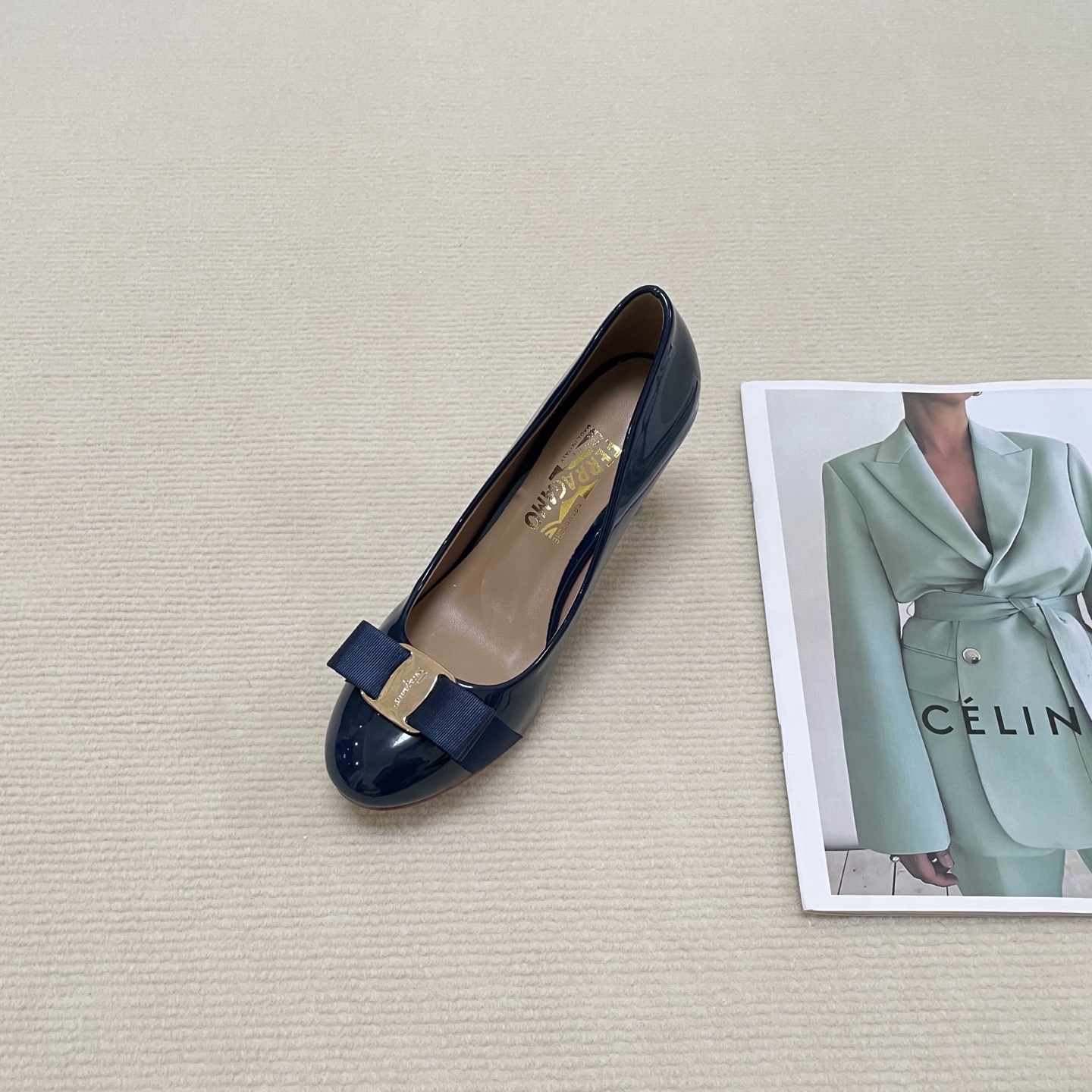 F Style Classic Bow Round Toe Mary Janes 1cm/4cm/7cm