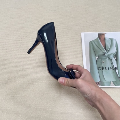 F Style Classic Bow Round Toe Mary Janes 1cm/4cm/7cm