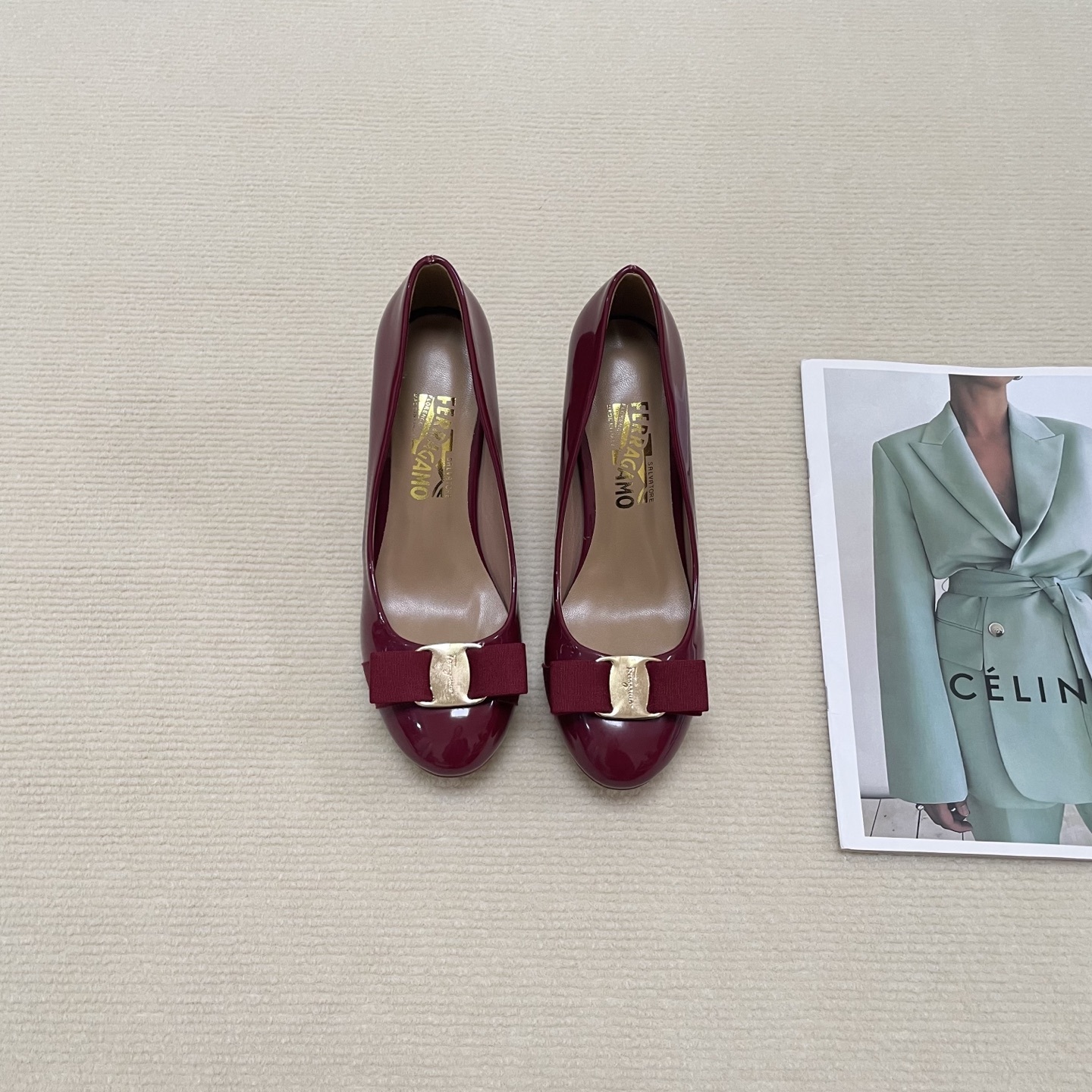 F Style Classic Bow Round Toe Mary Janes 1cm/4cm/7cm