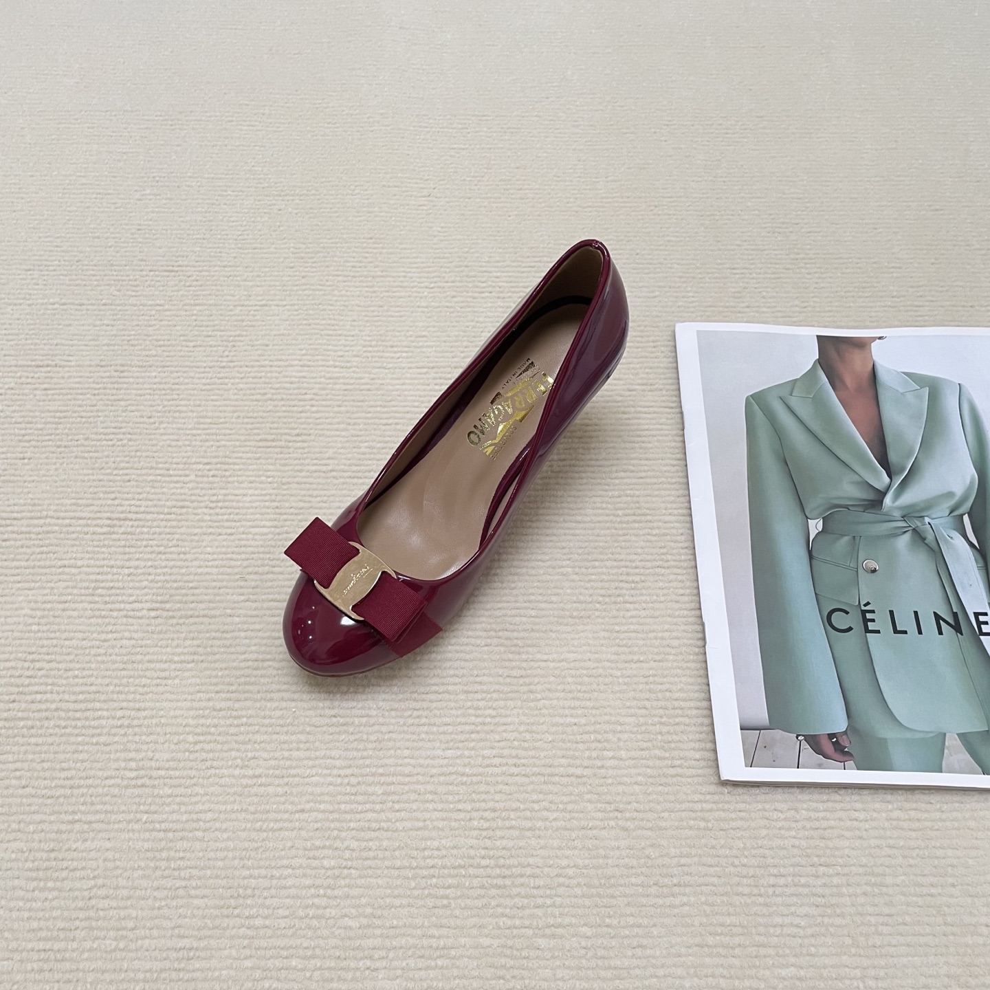 F Style Classic Bow Round Toe Mary Janes 1cm/4cm/7cm