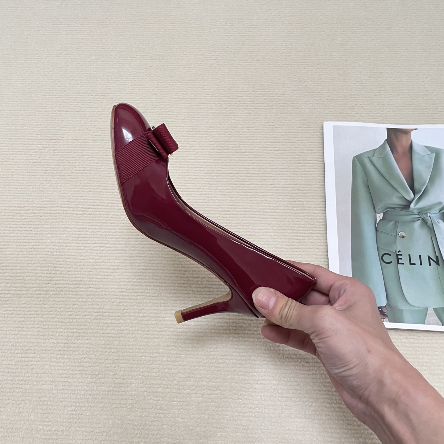 F Style Classic Bow Round Toe Mary Janes 1cm/4cm/7cm