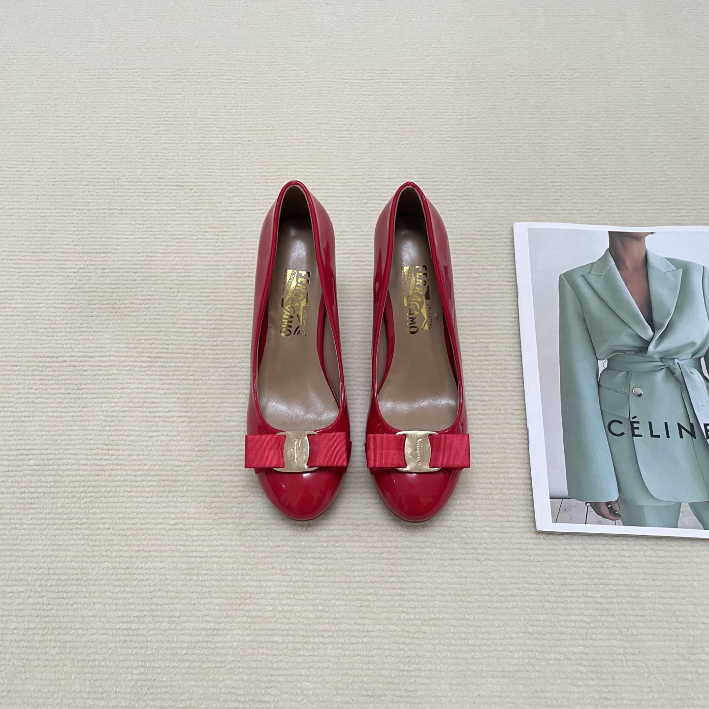 F Style Classic Bow Round Toe Mary Janes 1cm/4cm/7cm