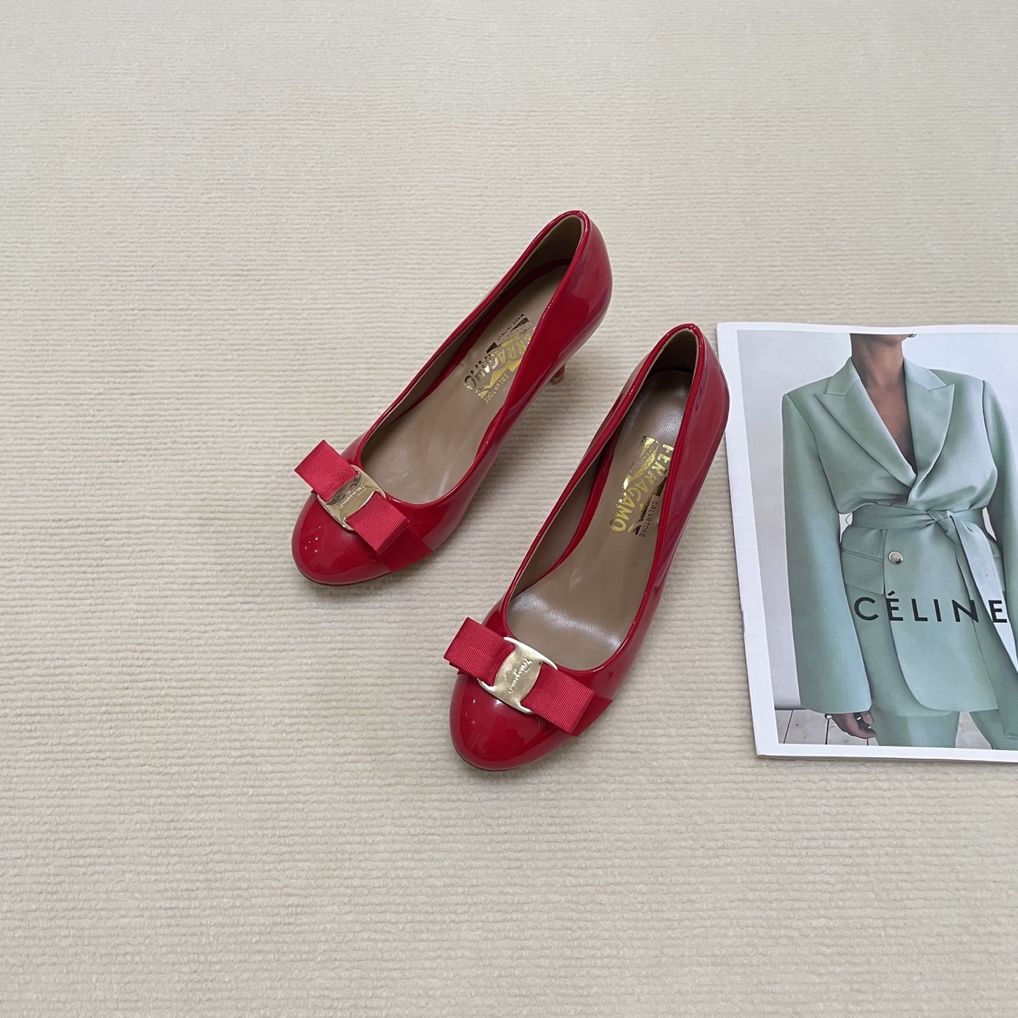 F Style Classic Bow Round Toe Mary Janes 1cm/4cm/7cm