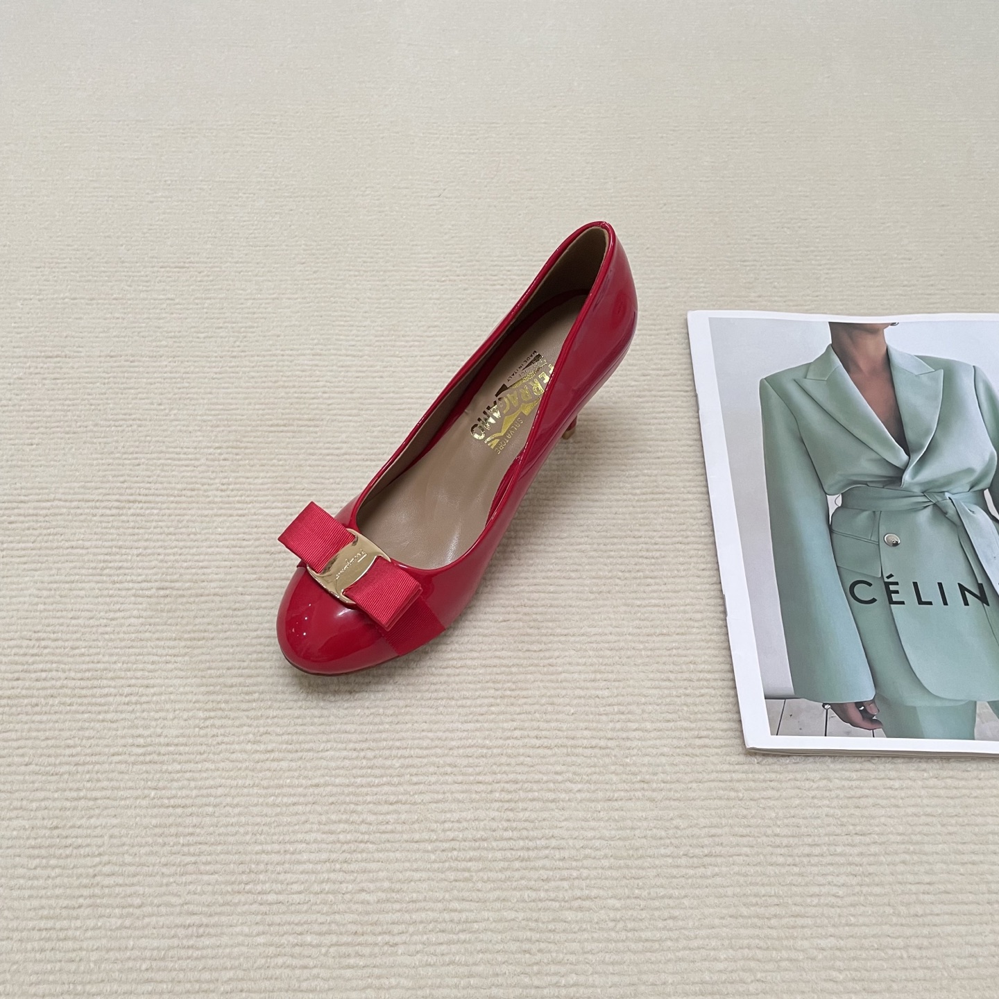 F Style Classic Bow Round Toe Mary Janes 1cm/4cm/7cm