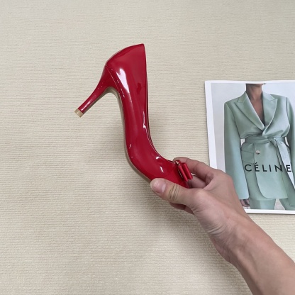 F Style Classic Bow Round Toe Mary Janes 1cm/4cm/7cm