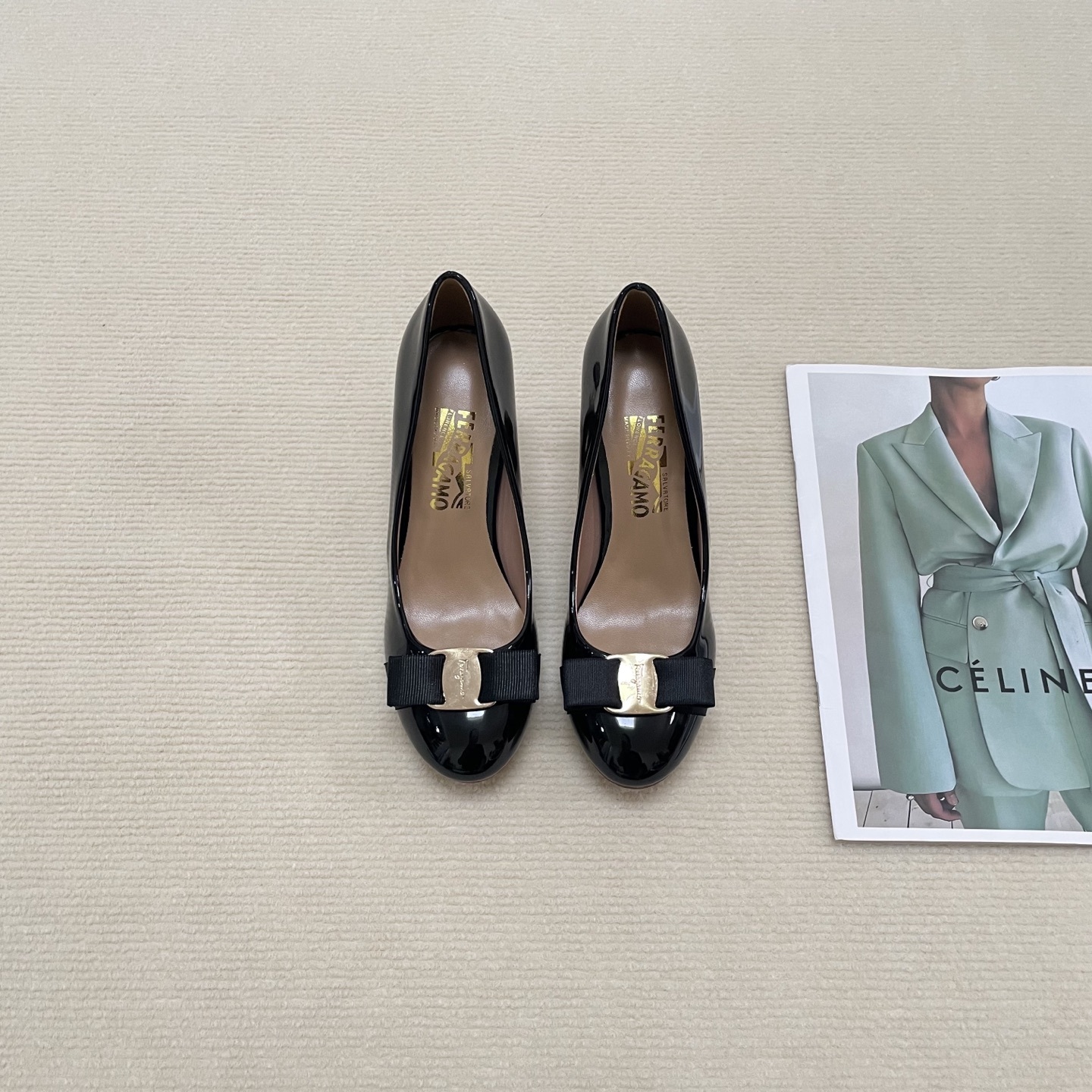 F Style Classic Bow Round Toe Mary Janes 1cm/4cm/7cm